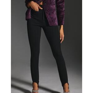 ANTHROPOLOGIE Maeve Stirrup Riding Leggings Black 0